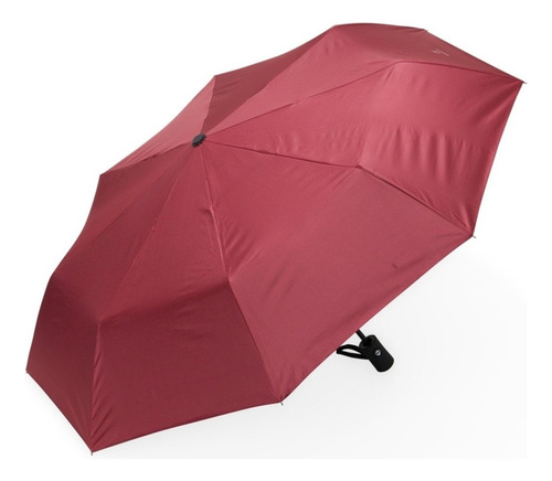 Guarda Chuva Com Proteção Solar Grande Reforçado Cabe Bolsa Cor Vermelho Desenho do tecido Liso