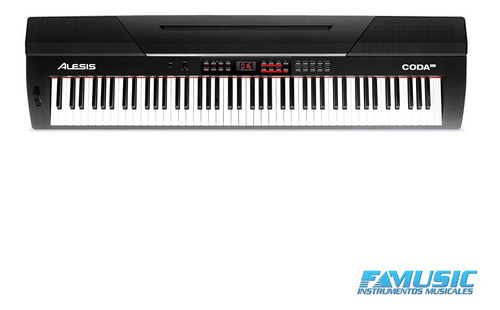 Imagen 3 de 10 de Piano Electrico Alesis Coda Pro 88 Teclas Hammer Action
