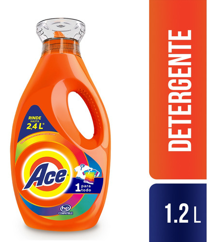 Detergente Liquido Ace Uno Para Todo 1.2lt