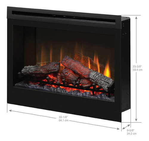 Dimplex Df3033st Chimenea Eléctrica De 33 Pulgadas Modelo Negro