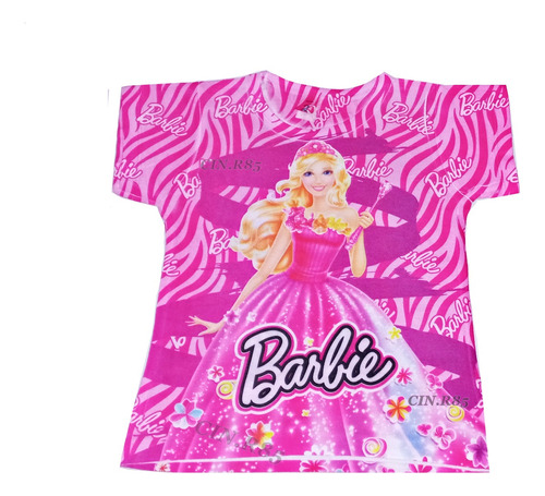 Remera De Nena Barbie, Varios Diseños Talle 2 Al 14!!