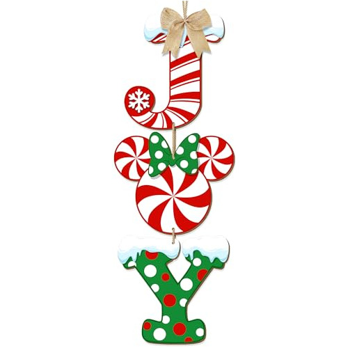 3 Piezas Decoraciones De Señal De Alegría De Navidad,...