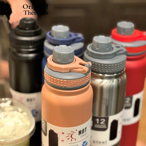 Termo Acero Para Agua Cafe Te Acero Invierno Verano 800ml