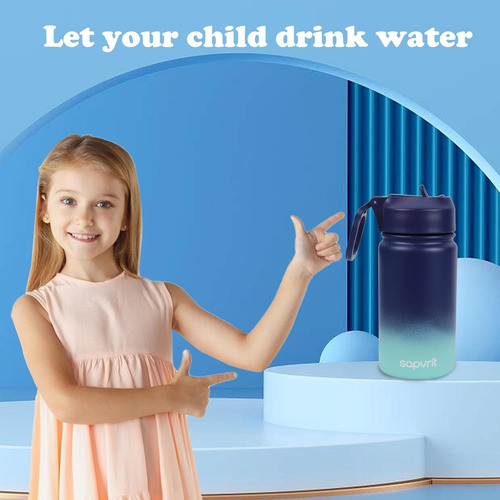 Sapvrit Botella De Agua Para Niños, Botellas De Agua De 16 O