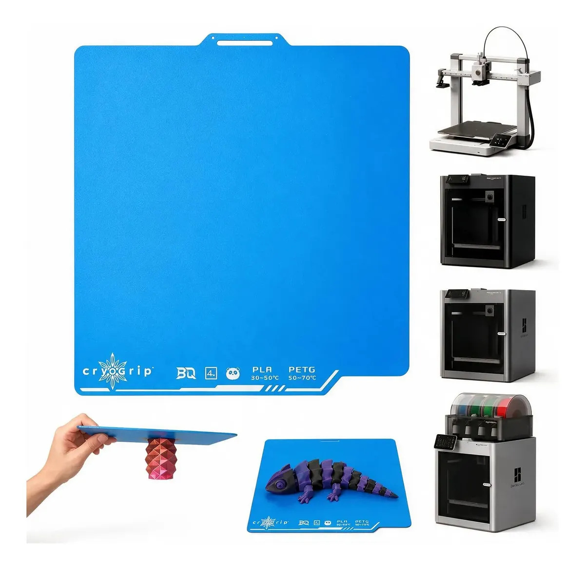 Placa Fria Biqu Cryogrip Pro Frostbite Bambu Lab A1 P1 P2 X1 127/220v