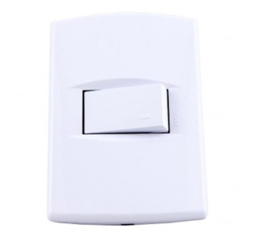 Llave De Luz Armada De 1 Punto Sica Life 1 Modulo Blanco