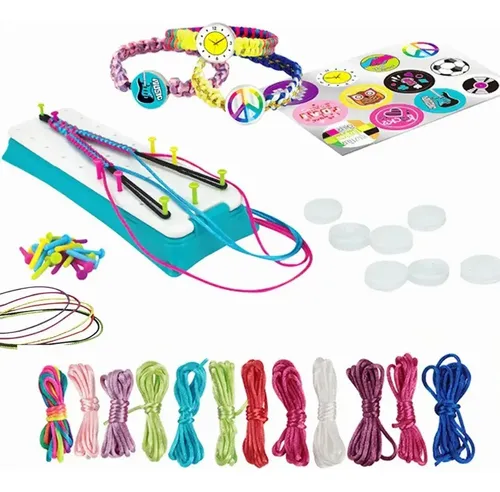 Kit Para Hacer Pulseras De La Amistad Dereine – Trenzador De 16 Clavijas Con Accesorios, Manualidades Para Niñas De 6 A 12 Años