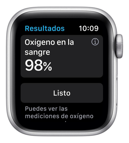 Imagen 3 de 8 de Apple Watch Series 6 (GPS+Cellular) - Caja de aluminio plata de 40 mm - Correa deportiva blanco