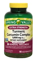 Comprar Spring Valley Turmeric Curcumin Cúrcuma Complex 1000mg 90cap
