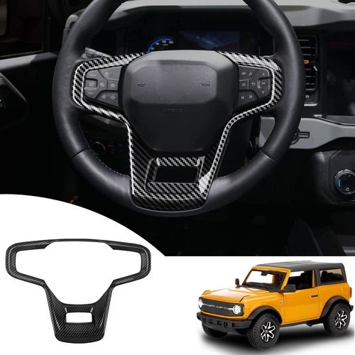 Hlmmby Funda Para Volante Fibra Carbono Abs Bronco