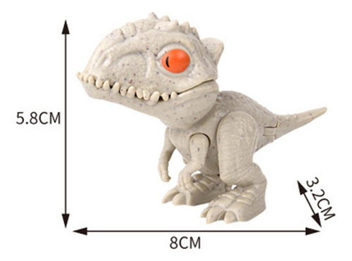 Dinosaurio Morder Juguete Tricky Morder Mano Indominus Gris