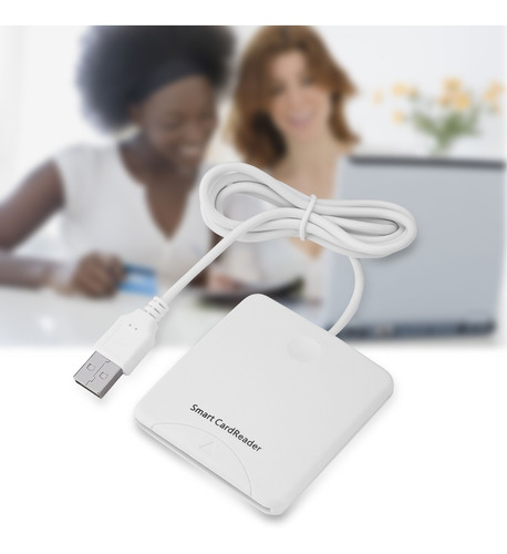 Blanco Portátil Usb De Velocidad Completa Inteligente Lector