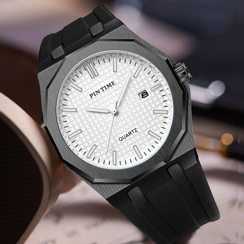 Elegante Reloj Deportivo De Cuarzo Para Hombre Con Correa De