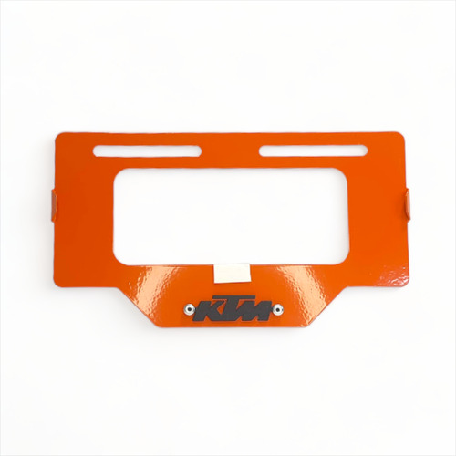 Portaplaca Para Ktm Duke 200 Con 3d Naranja Acero