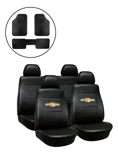 Fundas Asiento Cuerina Chevrolet Corsa Agile + Alfombra 3 Pz