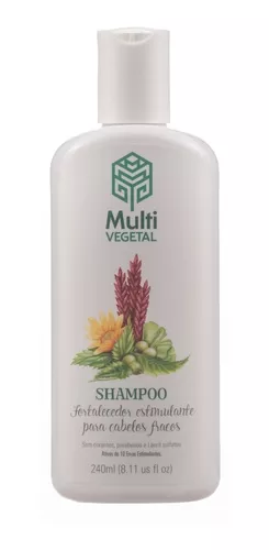 Shampoo Antiqueda Natural e Vegano - Multi Vegetal 240ml