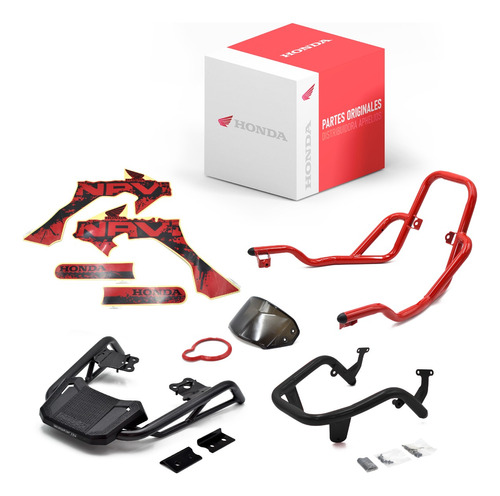 Jgo Kit De Accesorios Completo Rojo Honda Original Navi 110