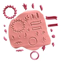 Comprar Set De Sellos Stamp Sellos Varios X15 Cookies Pasta Fondant