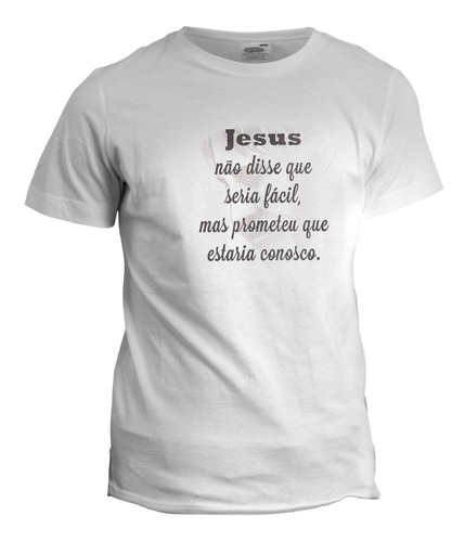 Camiseta Personalizada Jesus Conosco - Católica - Giftme