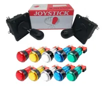 Comprar Kit Arcade 2 Palancas+ 20 Botones Luminosos+ 20 Micros