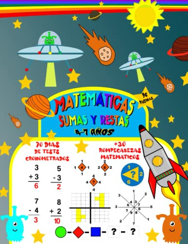 Matematicas-sumas Y Restas 4-7 Años: Cuaderno De Practica 70