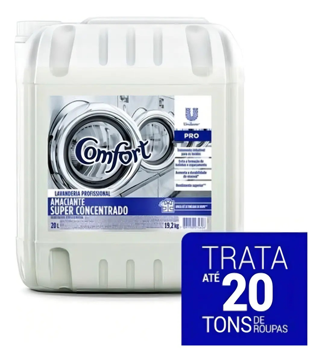 Amaciante de Roupa Super Concentrado Lavanderia Profissional Comfort Pro Galão 20l