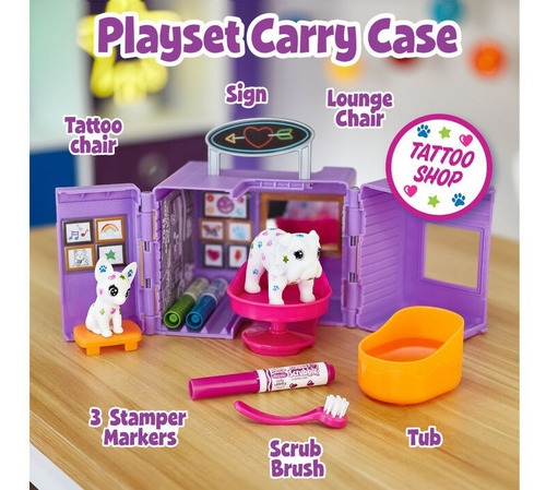 Crayola Scribble Scrubbie Tattoo Shop/ Pinte E Limpe Os Pets