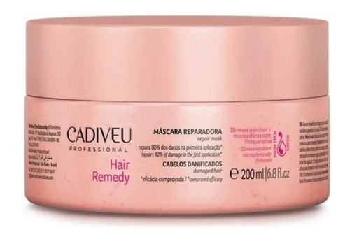 Cadiveu Hair Remedy Máscara Reparadora 200ml