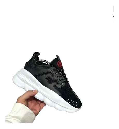 Versace tenis negros sale