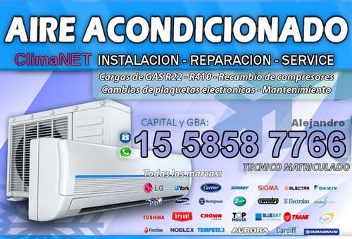 Aire Instalación Aire Acondicionado Split Service Cargas