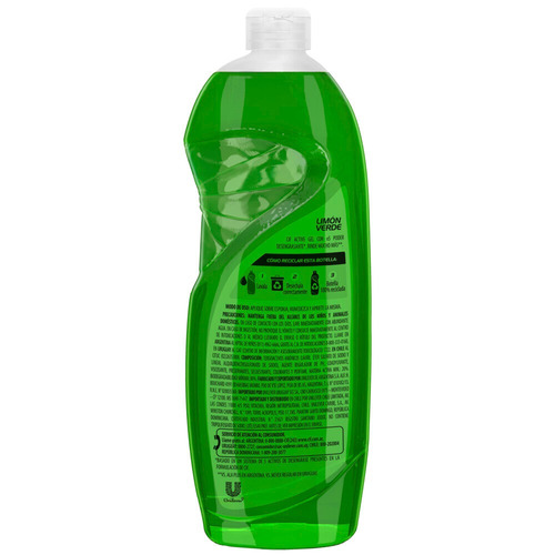 Detergente Cif Active Gel Limón Verde concentrado en botella 500 ml
