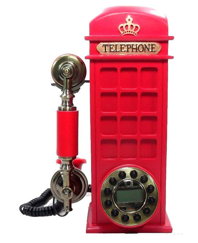 Telefone Vintage Cabine Telefônica Inglaterra-pronta Entrega