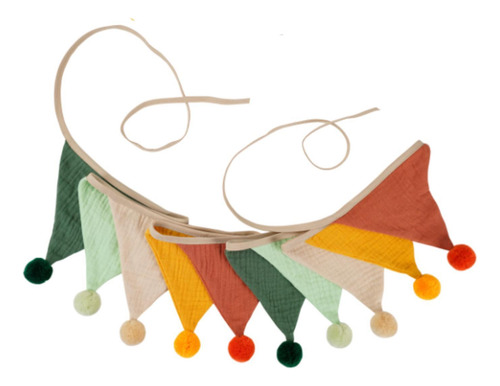 Triángulo Bunting Flag Bannant Banner Suministros De Color