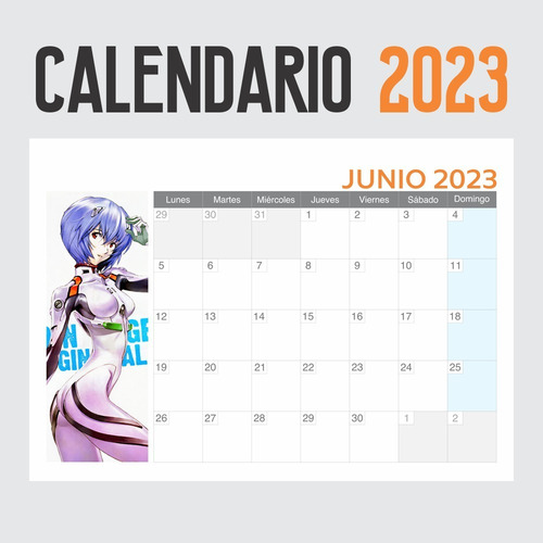 Imagen 2 de 6 de Calendario 2023 Anime Evangelion - Animeras
