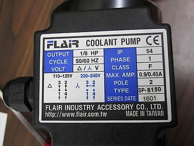 Sp-4155 Filterable Coolant Pump 1/4hp 155mm 3ph 220/460v Oac