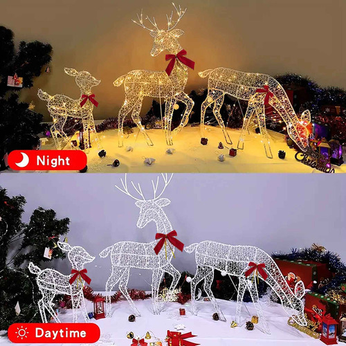 Decoração De Natal Para Exteriores, Luminosa E Moderna, Cie