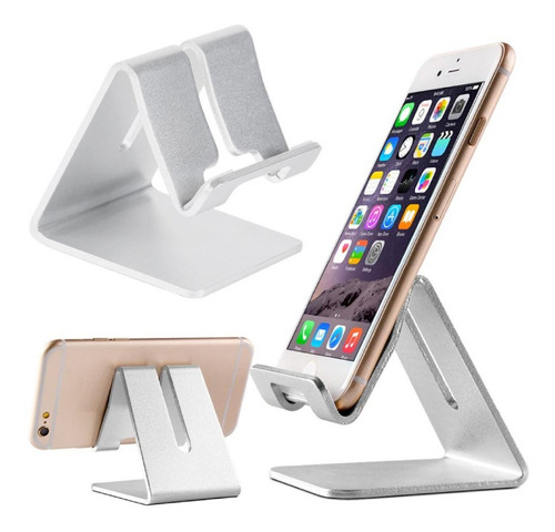 Imagen 1 de 10 de Soporte Universal De Aluminio Para Tablets Y Celulares