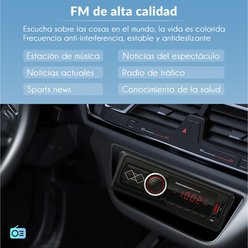 Estereo Desmontable Sd Mp3 Usb Bluetooth Radio Fm Autostereo