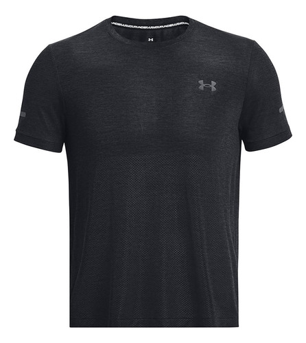 Polera Seamless Hombre Negro Under Armour