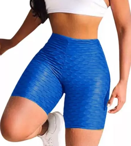 Pantalones cortos deportivos de cintura alta para mujer, Shorts de