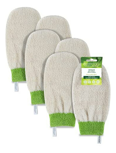 Manopla De Baño De Bambú Y Ramio Ecotools (paquete De 6)