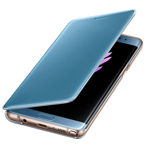 Funda Galaxy Note 7 S-view Flip Cover Clear Original Negra