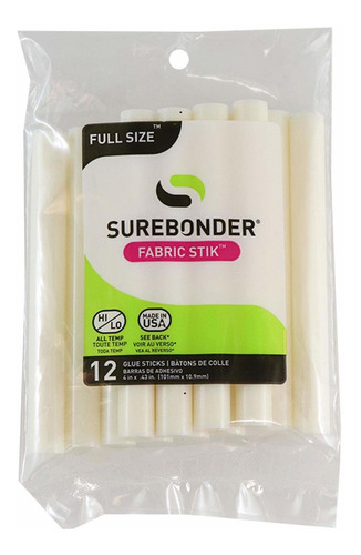 Surebonder Fs-12 Barras De Pegamento Para Tela (4 Pulgadas)