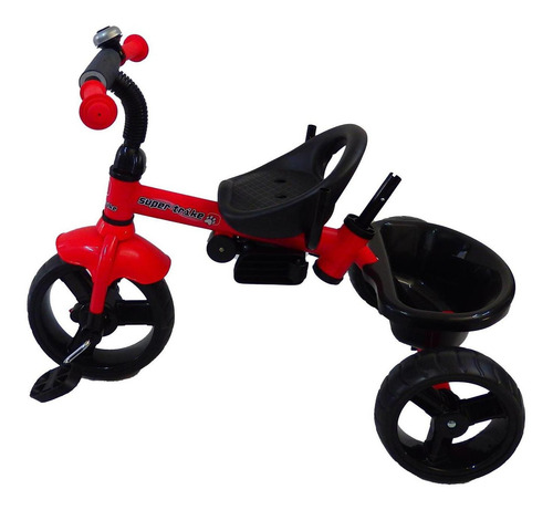 Triciclo Para Bebe De Lujo, 6 En 1, 6m A 5 Años Color Rojo