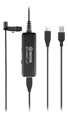 Microfono Lavalier Para Android Y Pc Boya By-dm10 Uc