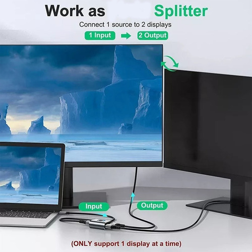 A Switch Splitter Hdmi 4k Bidireccional Conmutador