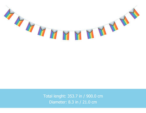 Banderín De Colores Arcoíris Para Colgar, Diseño De Orgullo