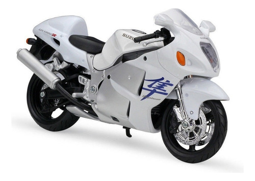 Maisto Suzuki Gsx 1300r Hayabusa 1/12 Blanco Fundido A Troqu