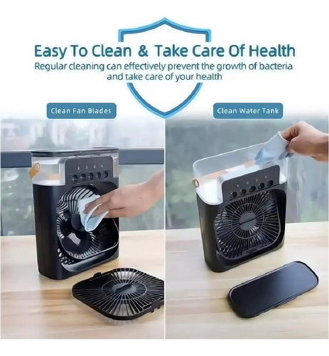 Ventilador De Mesa Con Función De Enfriamiento Y Humidifica