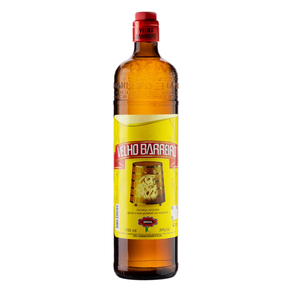 Cachaça Adoçada Velho Barreiro Garrafa 910ml